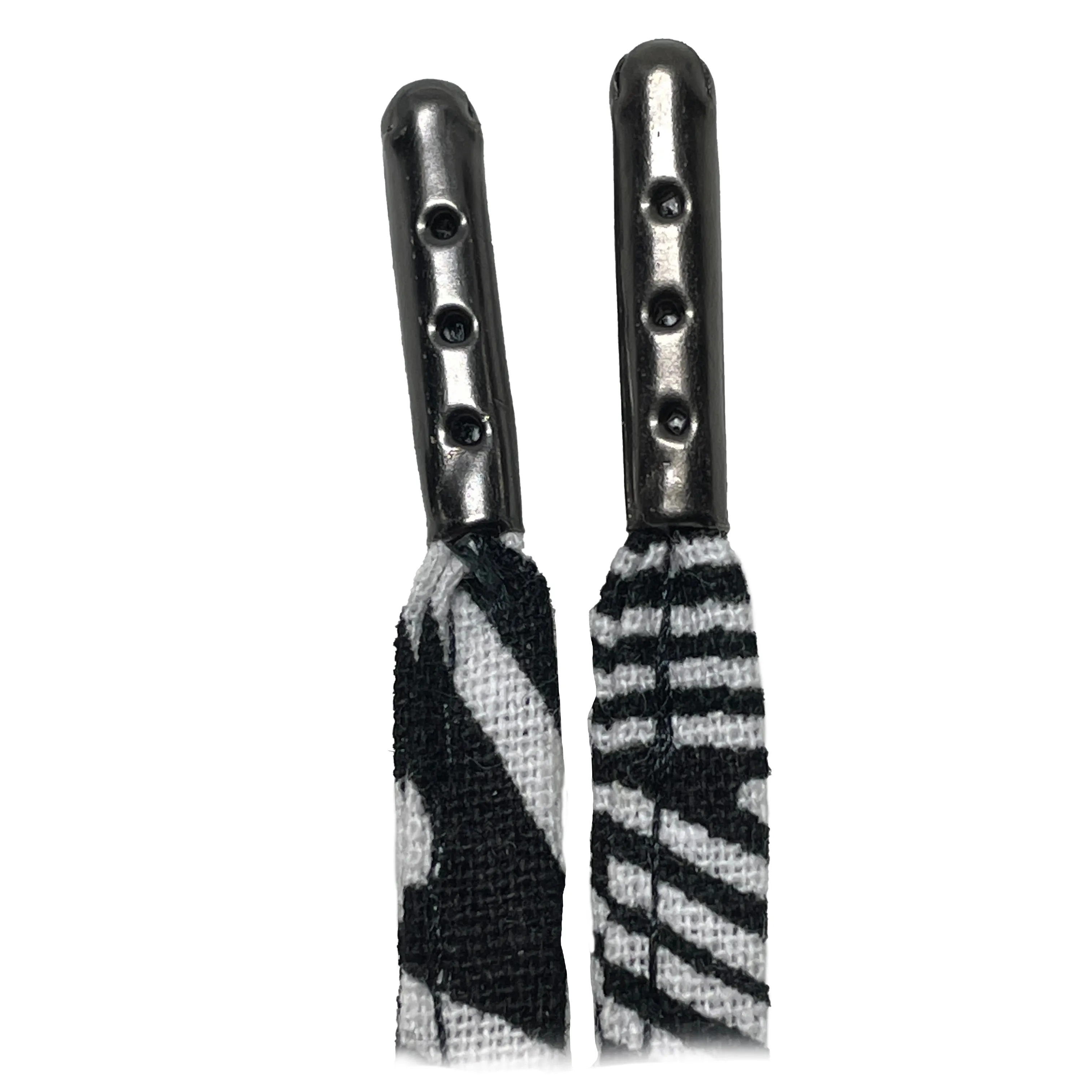 Amahle Wax Print Laces - Black/White