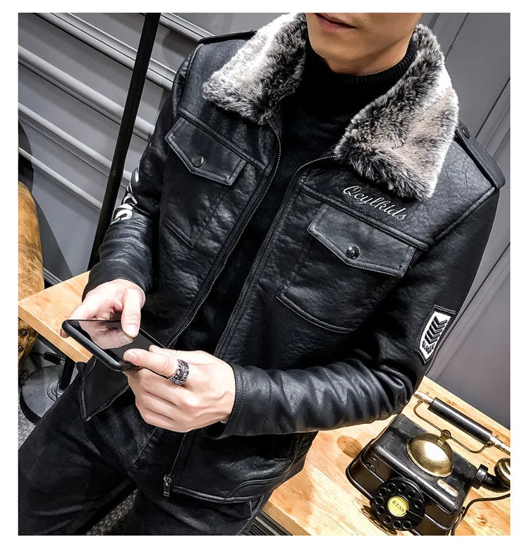 Blouson cuir homme luxe stylé
