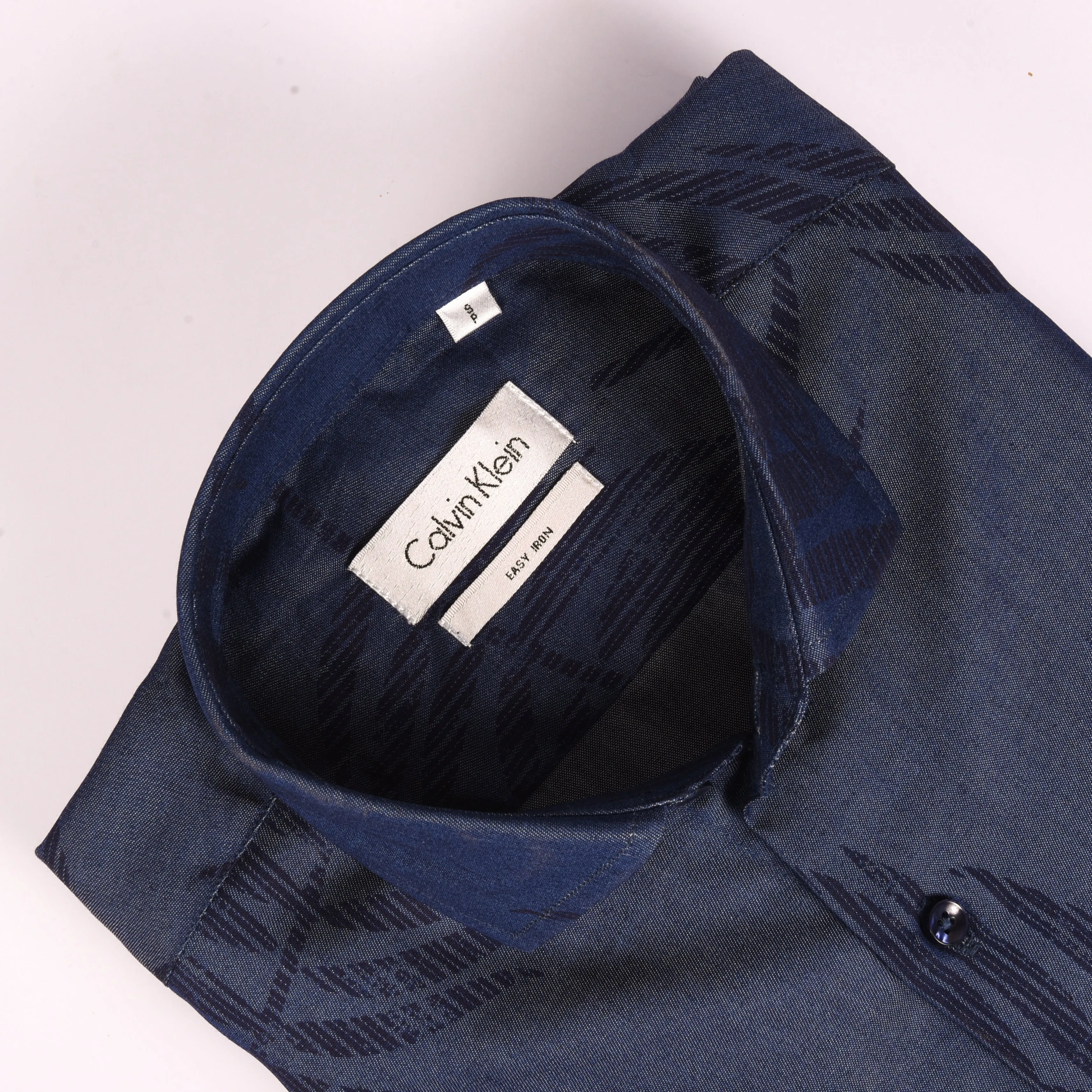 CK Denim Blue Printed Shirt