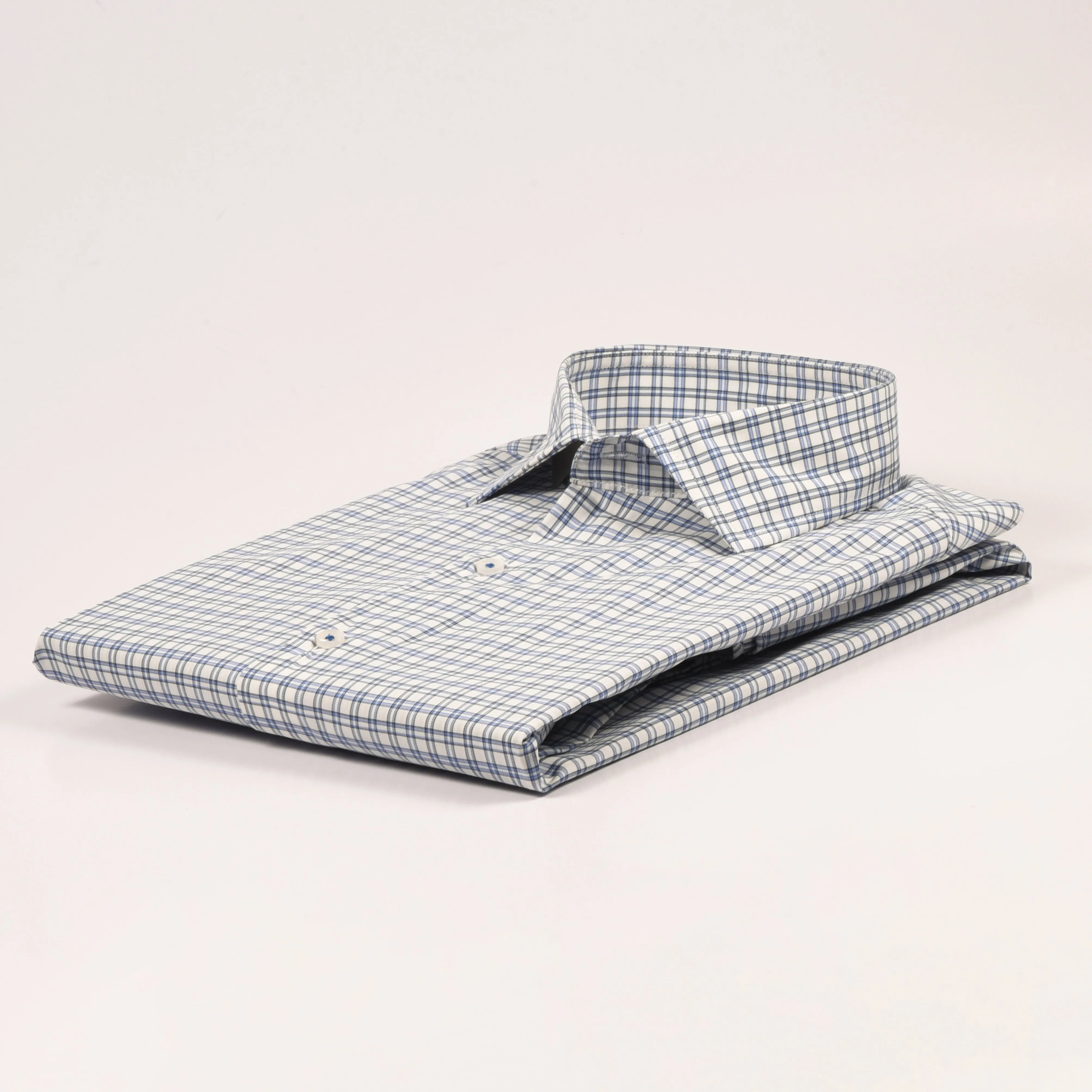 CK White & Blue Checkered Shirt