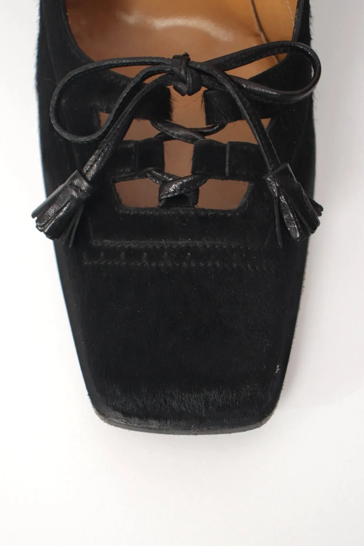 Hermès Ponyhair Tassel Heels
