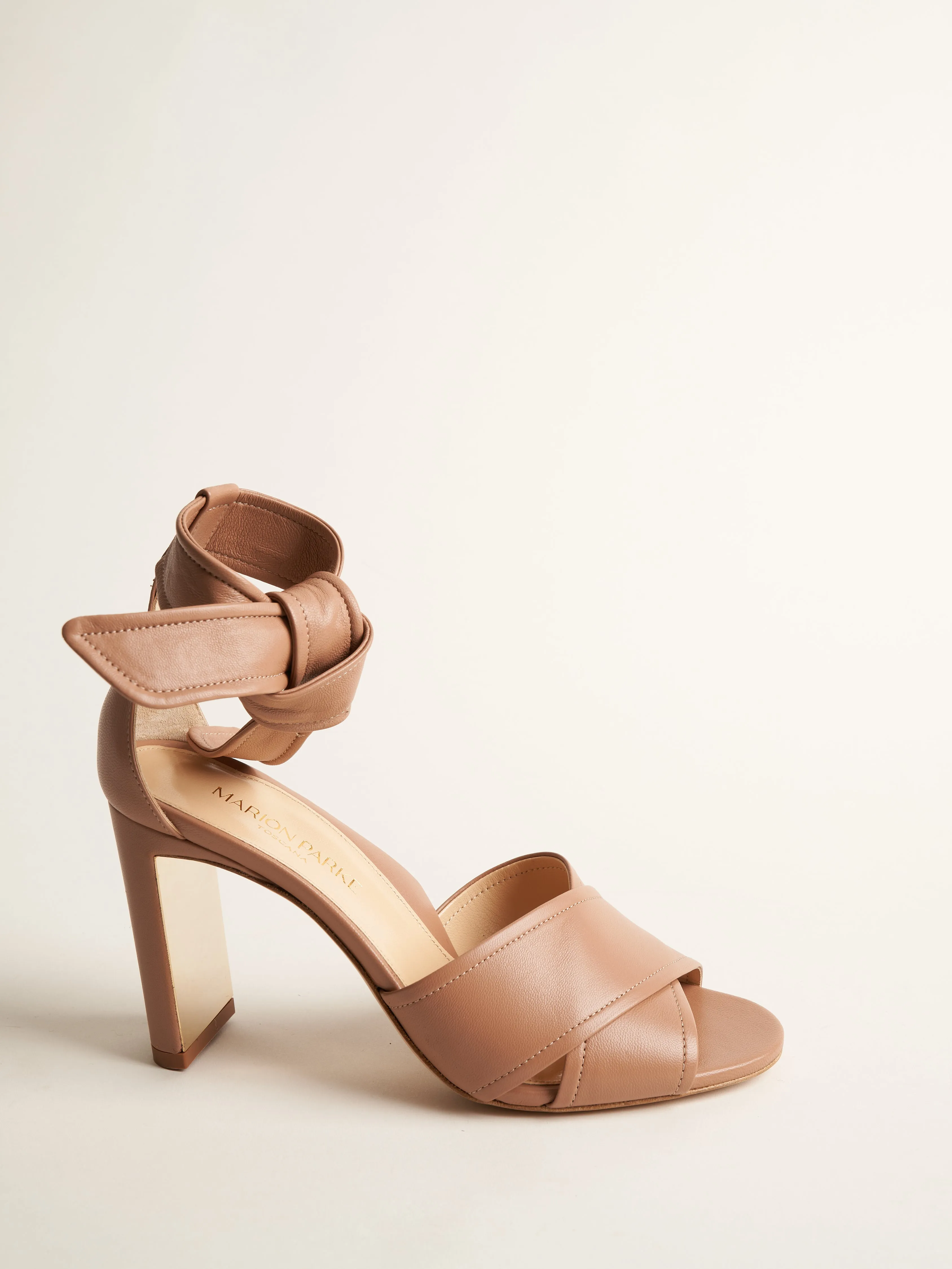 leah nappa 85mm heel - blush