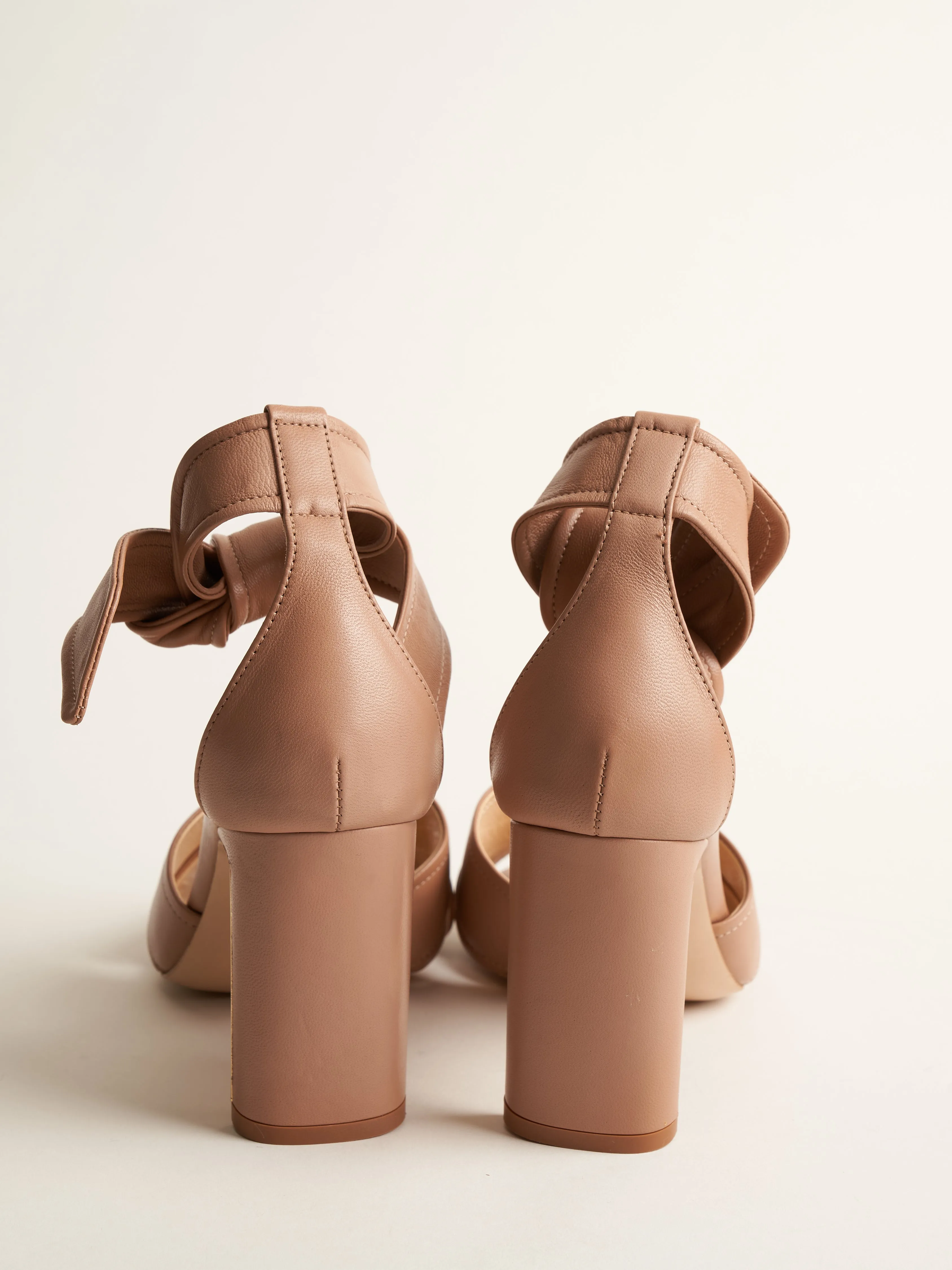 leah nappa 85mm heel - blush