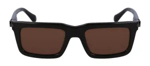 Salvatore Ferragamo SF 2015S 210 Rectangular Plastic Brown Sunglasses with Brown Lens