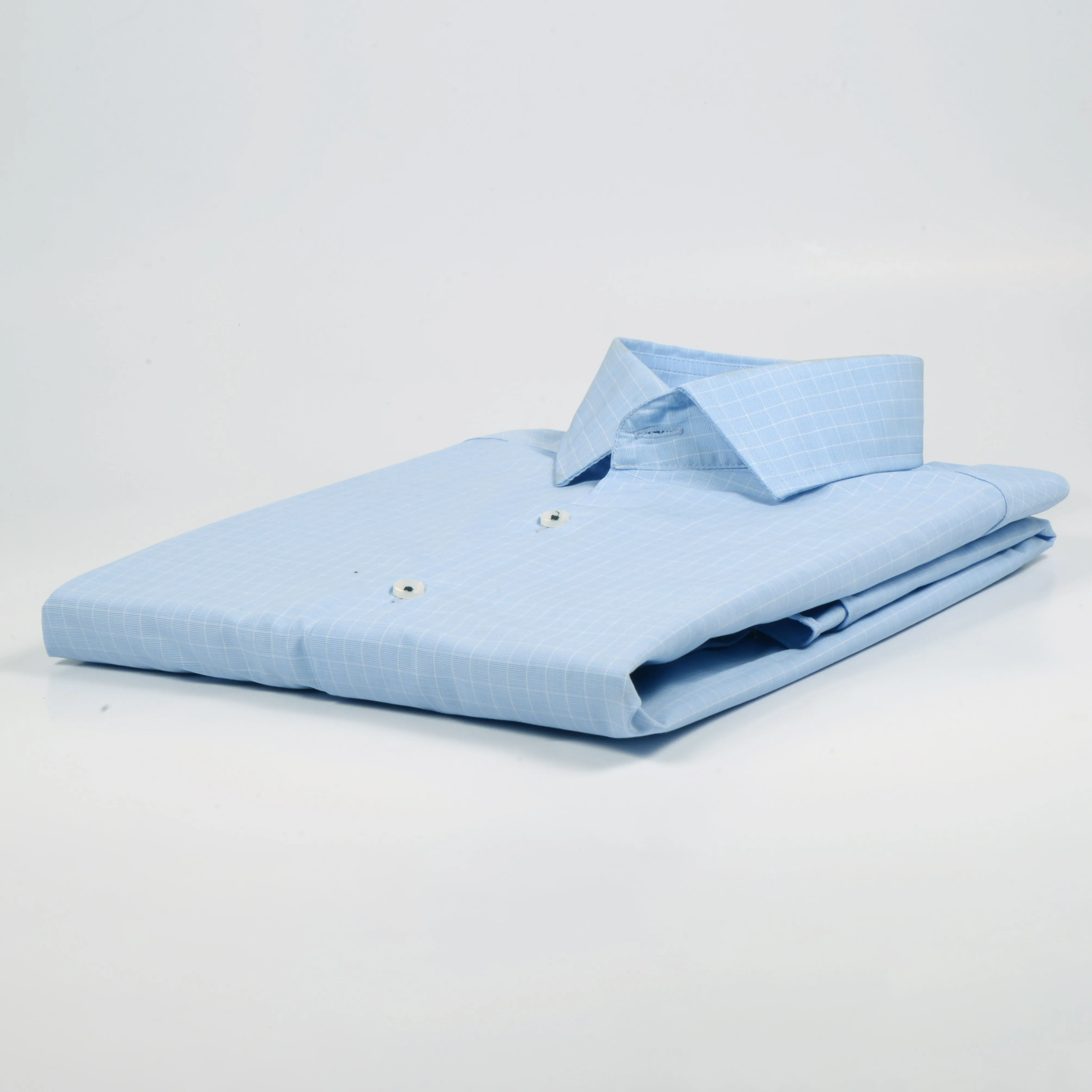 ZR Sky Blue Checkered Shirt